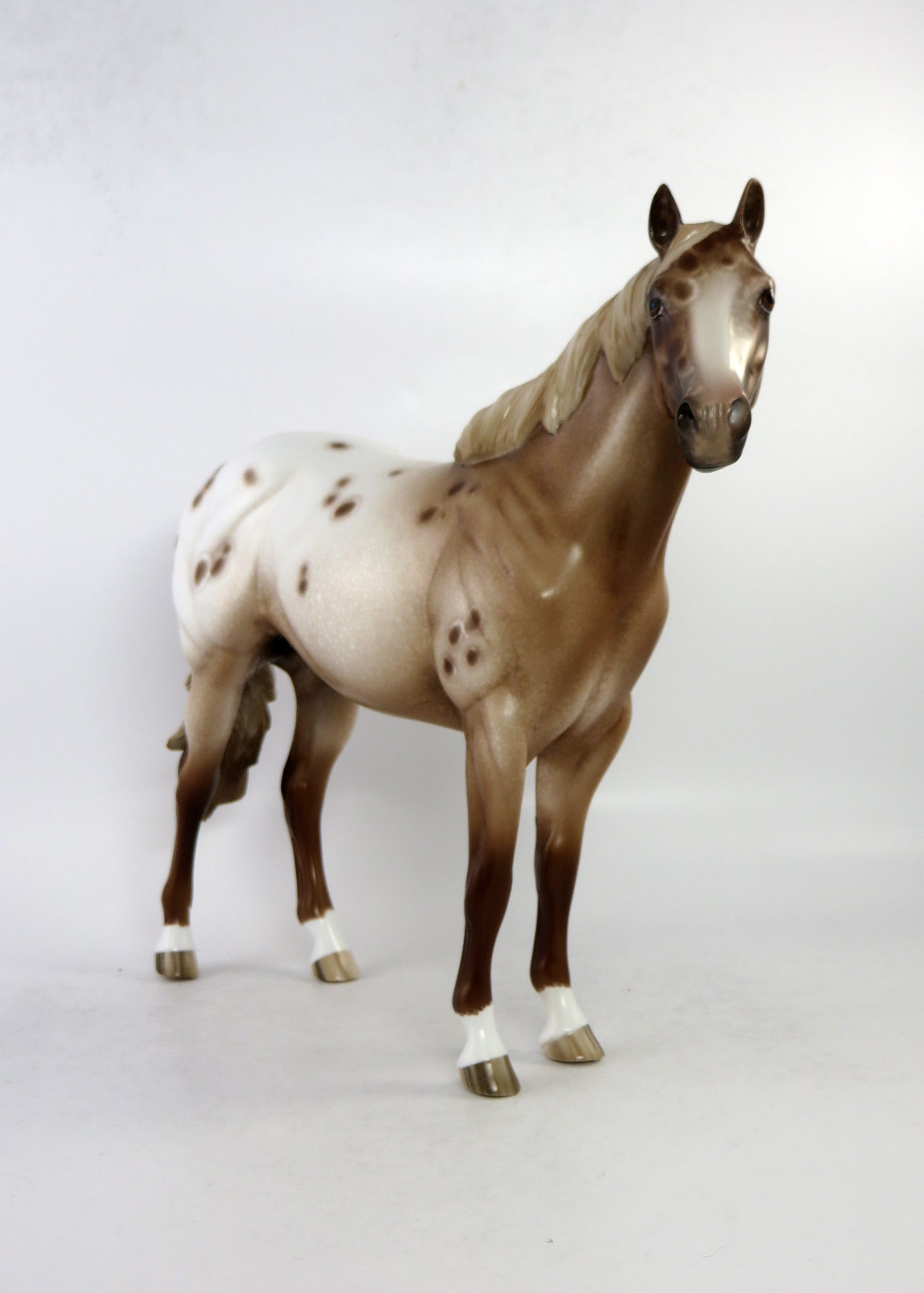DUGGER-CHESTNUT APPALOOSA ISH MODEL HORSE BY SHERYL LEISURE EQ 2018