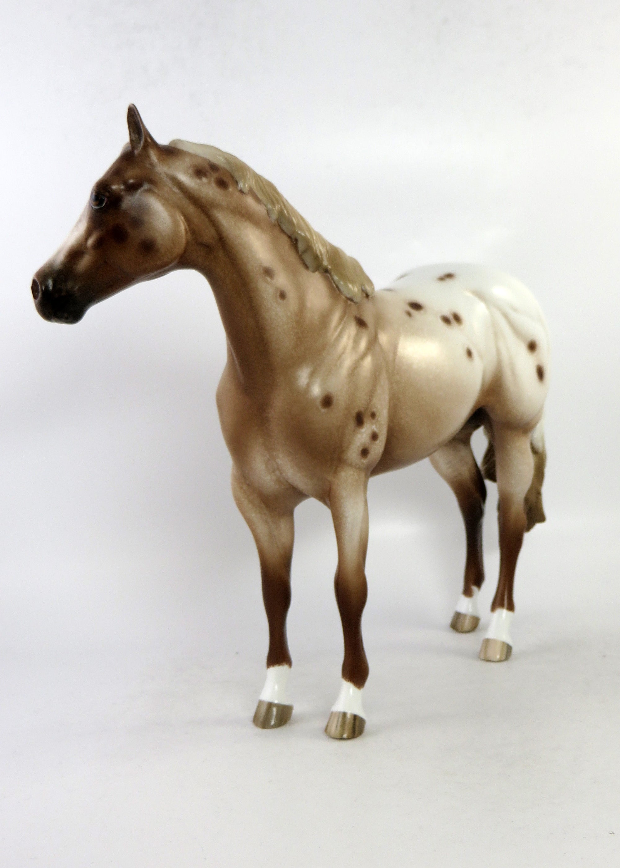 DUGGER-CHESTNUT APPALOOSA ISH MODEL HORSE BY SHERYL LEISURE EQ 2018