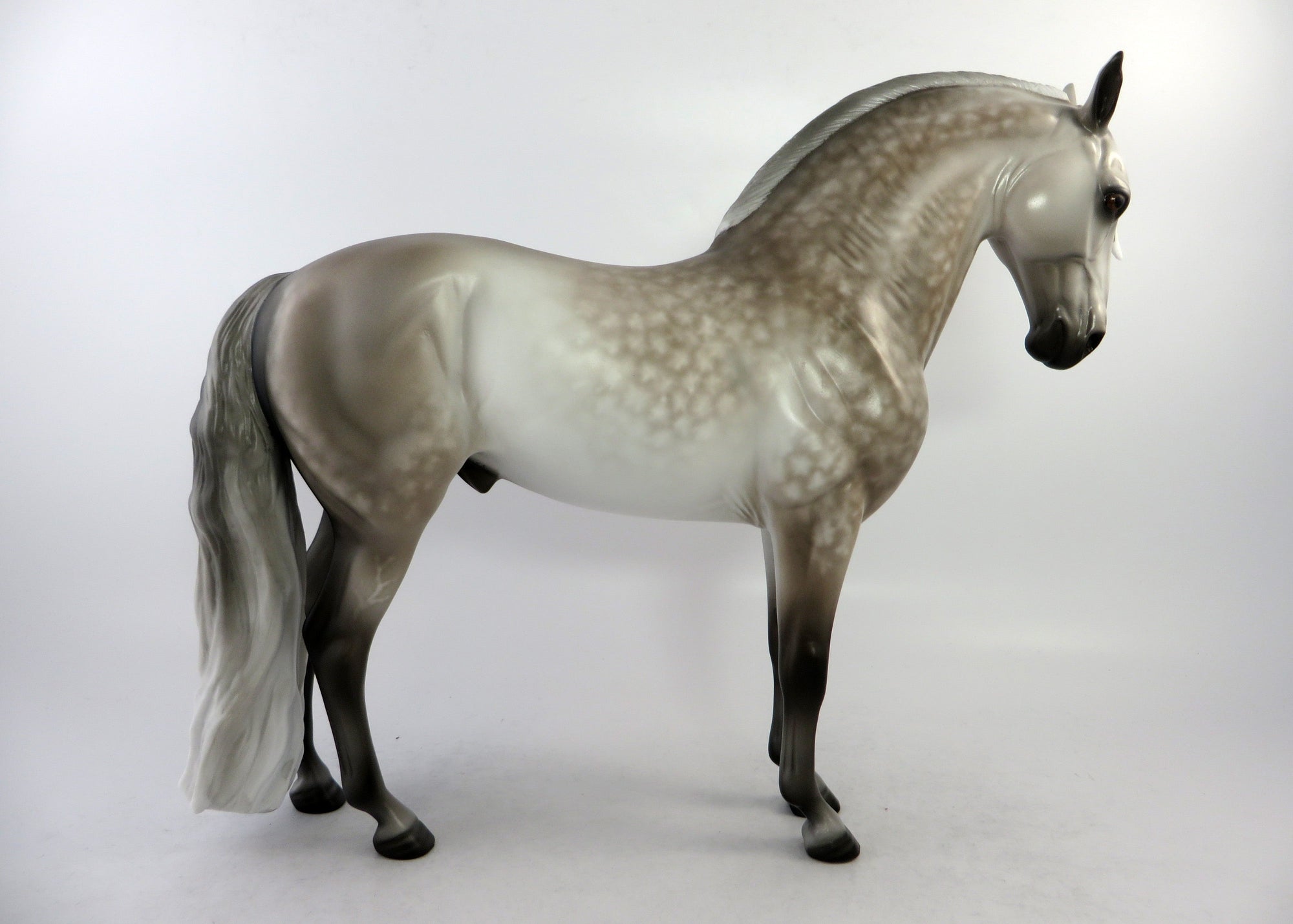 GENTRY-OOAK DAPPLE GREY ANDALUSIAN MODEL HORSE 6/15/18