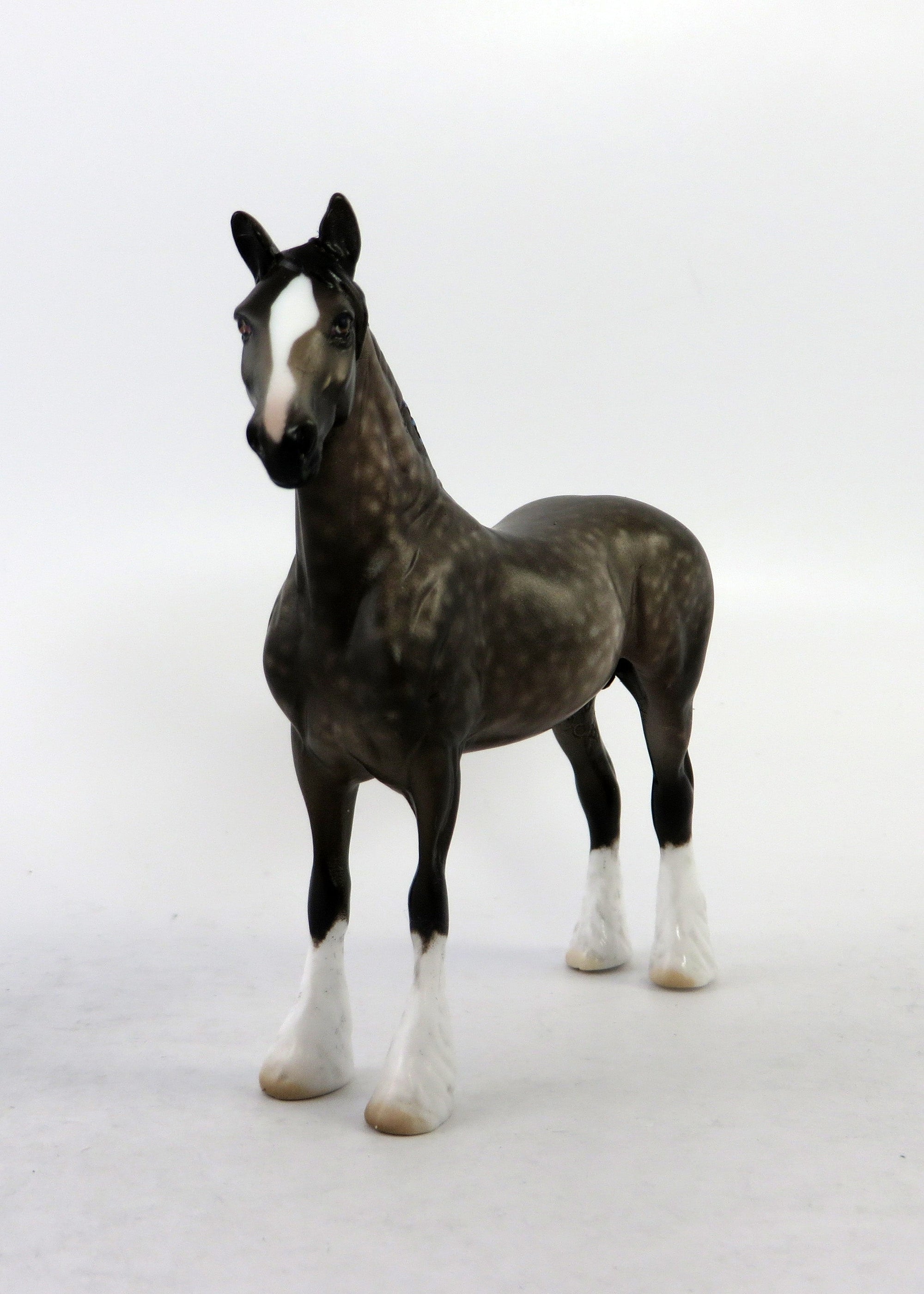 COLBURN-OOAK DAPPLE GREY STANDING DRAFT CHIP BY SHERYL LEISURE 6/15/18
