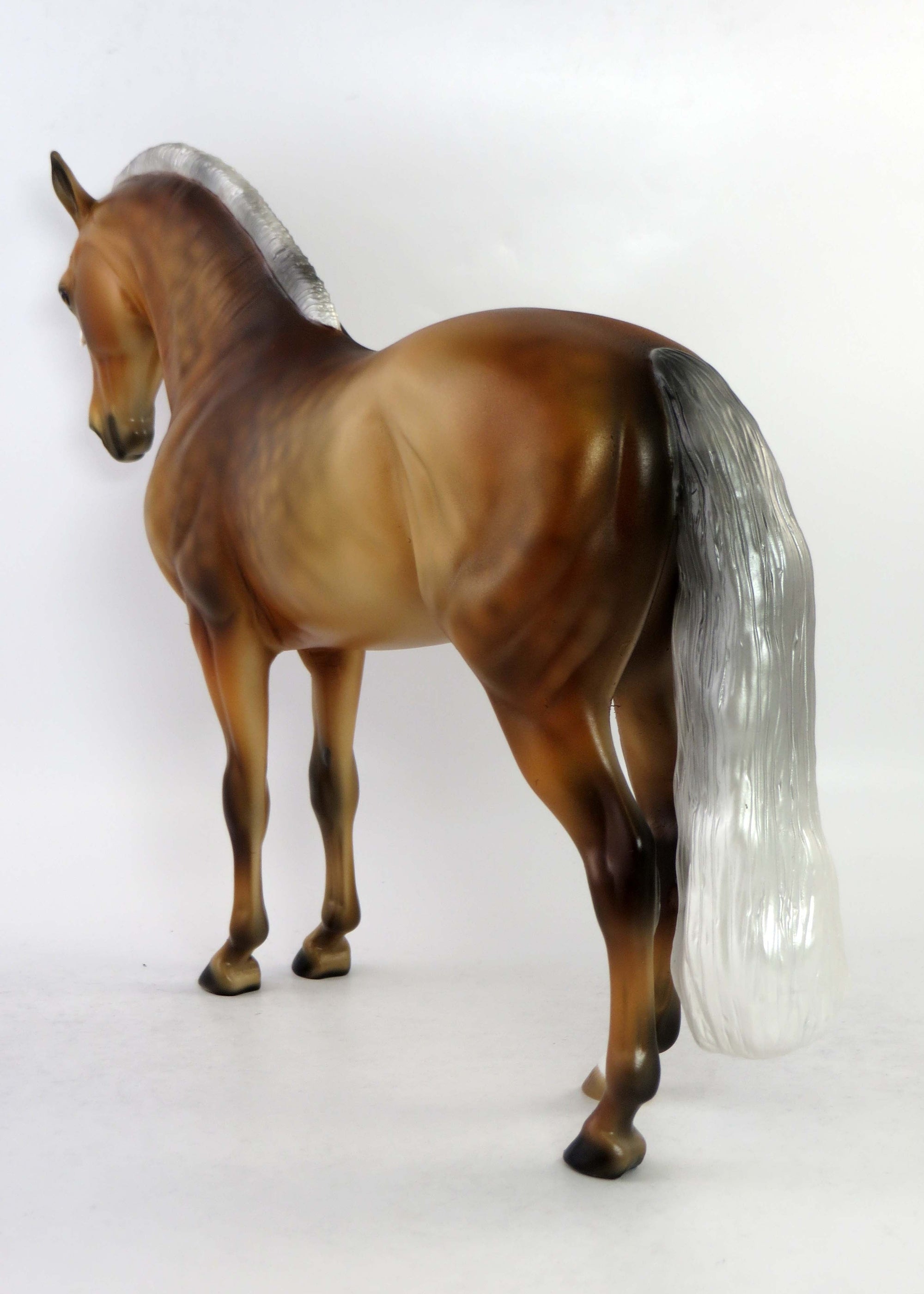 ANGEL-OOAK SOOTY DAPPLE PALOMINO ANDALUSIAN MODEL HORSE 6/19/18