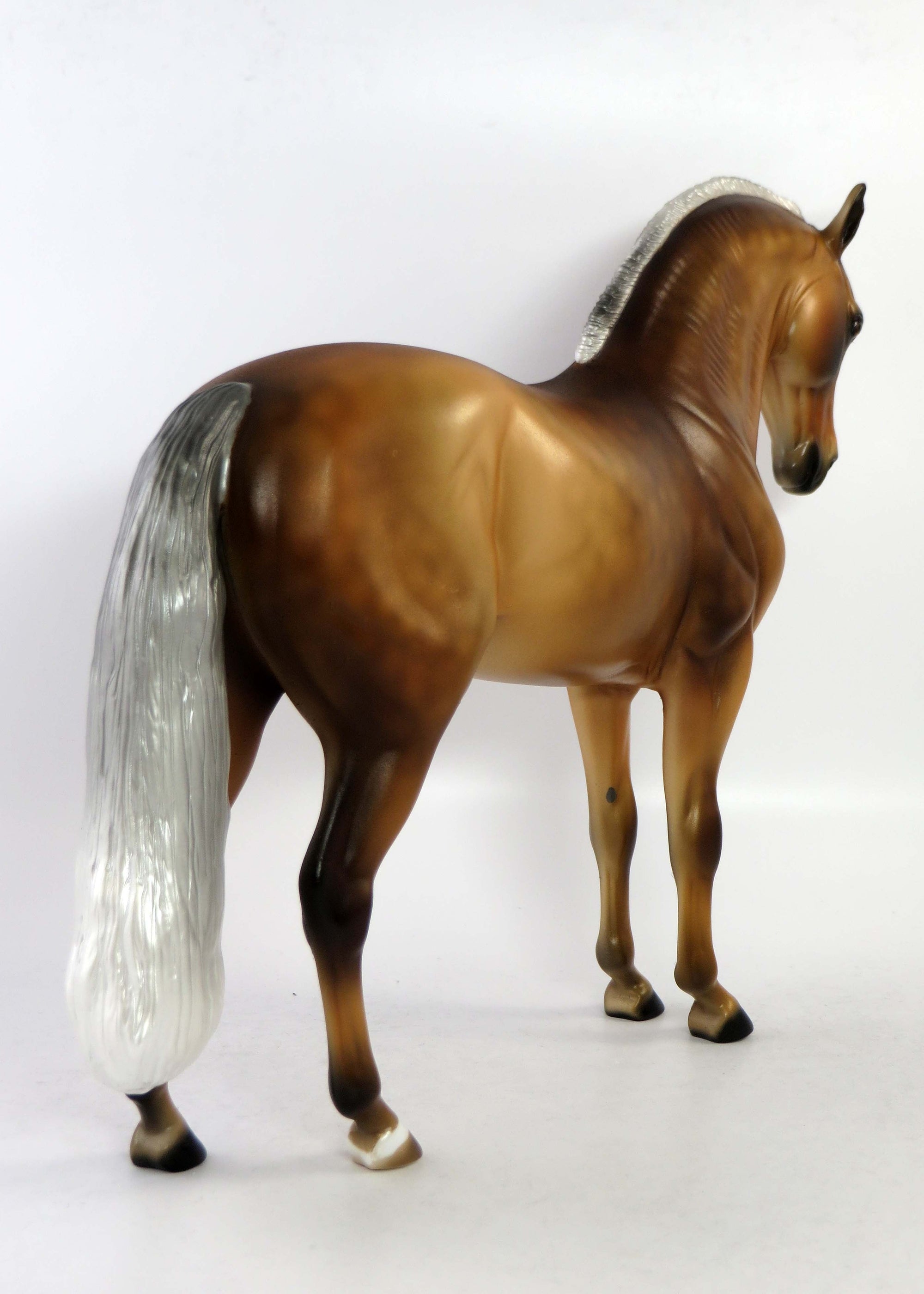 ANGEL-OOAK SOOTY DAPPLE PALOMINO ANDALUSIAN MODEL HORSE 6/19/18