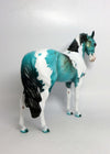 CODY-OOAK CUSTOM TURQUOISE ANDALUSIAN MODEL HORSE BY DAWN QUICK EQ 2018