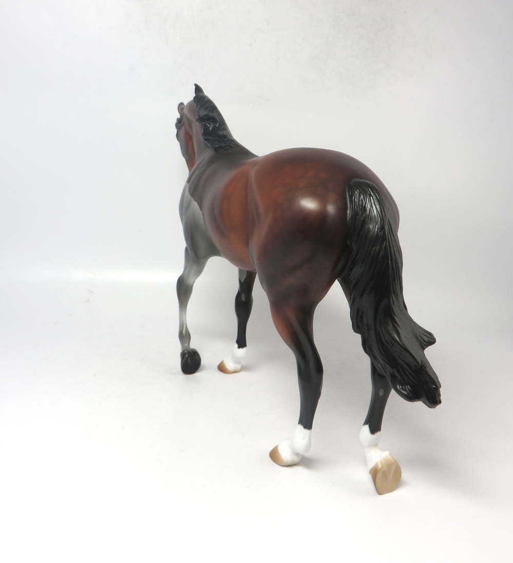 R.L. STINE -- OOAK DAPPLE BAY  TB MODEL HORSE EA19