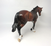 R.L. STINE -- OOAK DAPPLE BAY  TB MODEL HORSE EA19