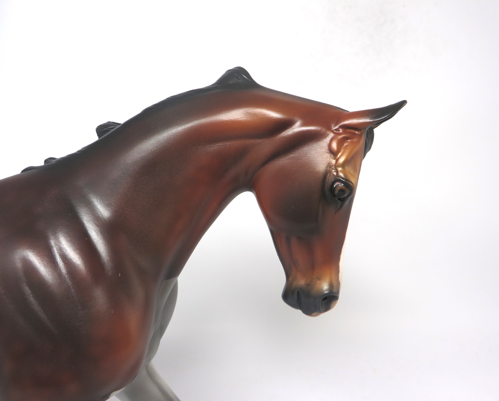 R.L. STINE -- OOAK DAPPLE BAY  TB MODEL HORSE EA19