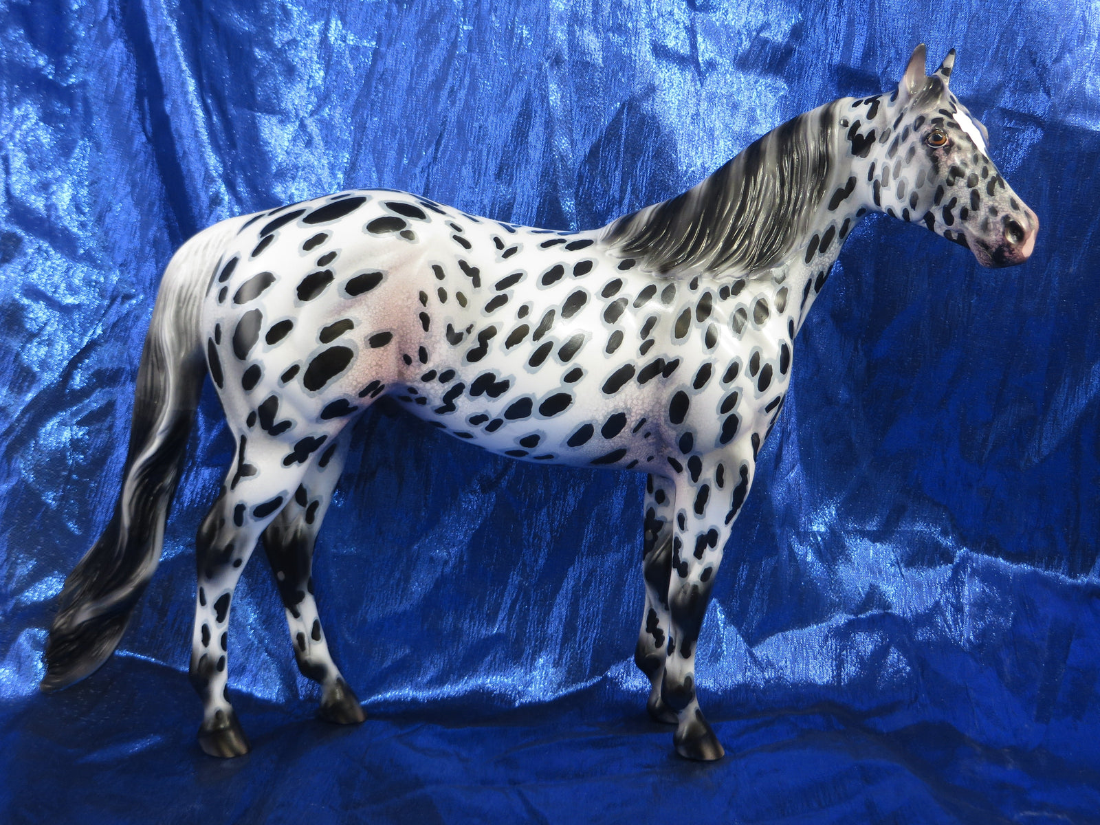 EMILIO-OOAK LOUD LEOPARD APPALOOSA ISH MODEL HORSE BY AUDREY DIXON EQ 2018