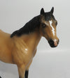 HE&#39;S A ROCKIN WHODINI-OOAK BUCKSKIN ISH MODEL HORSE EQ 2018