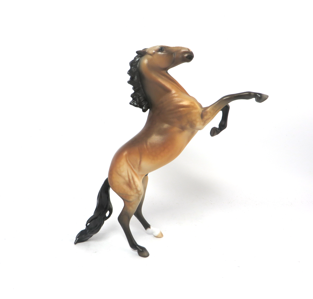 ROY CHAPMAN-- OOAK BUCKSKIN DAPPLE REAING PEBBLE BY DAWN QUICK MW19