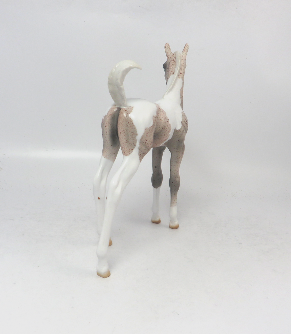 MARIA SCHNEIDER- OOAK ROAN PINTO ARABIAN FOAL  BY AMANDA HOSTETER MW19