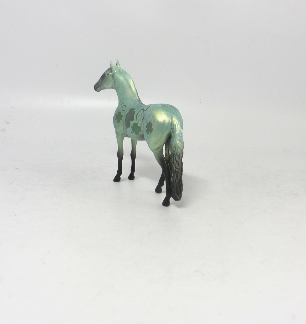 IRISH BLESSING  --- OOAK ANDUALSIAN CHIP ST. PATRICKS DAY DECORATOR BY MISSY FOX 2-25-19