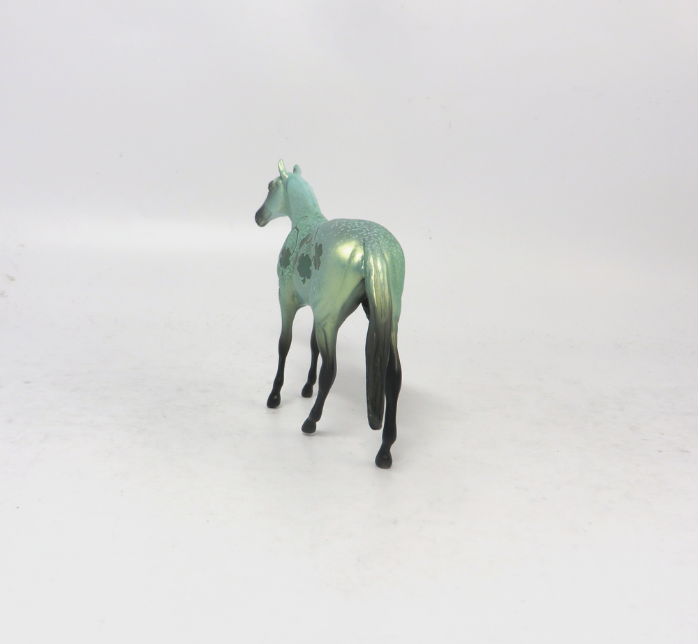 BAGPIPE  --- OOAK THOROUGHBRED  CHIP ST. PATRICKS DAY DECORATOR BY MISSY FOX 2-25-19