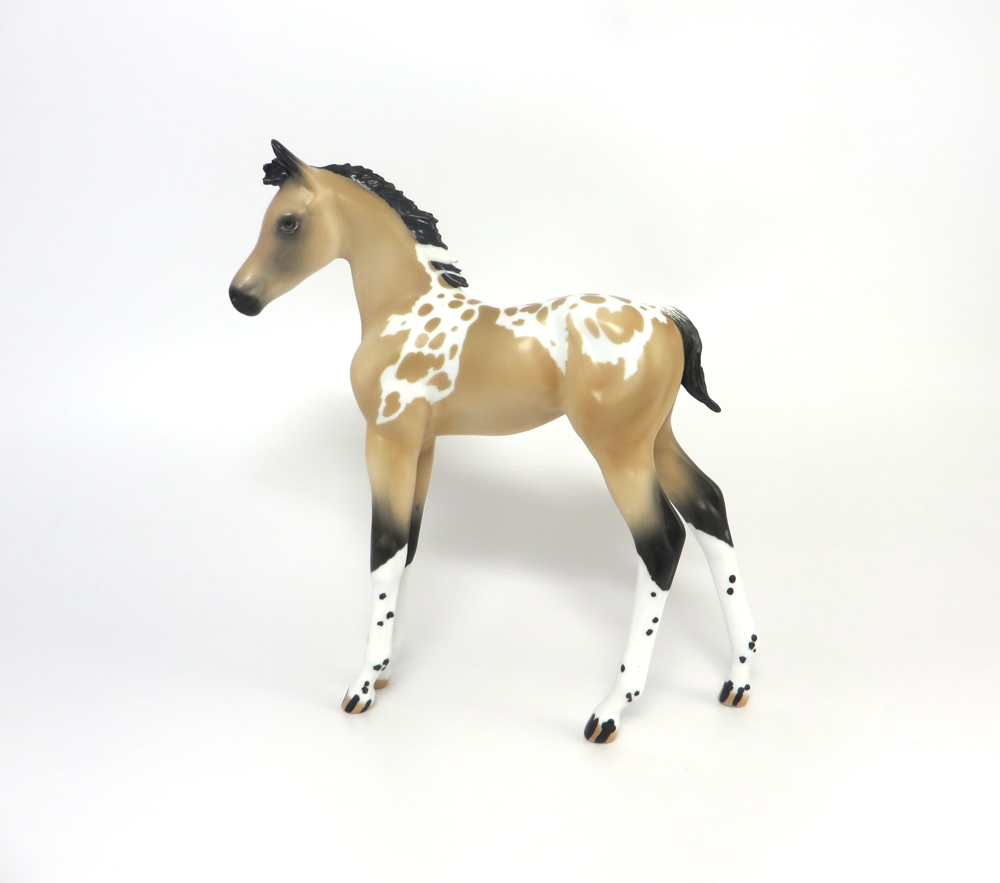 SAGE- OOAK BUCKSKIN APPALOOSA ARABIAN FOAL CUSTOM BY AUDREY DIXON MW19