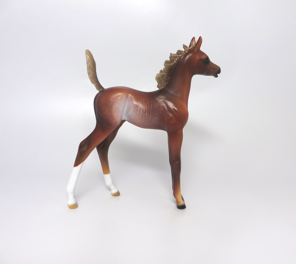 QUEENIE- OOAK CHESTNUT RABICANO CUSTOM ARABIAN FOAL BY AUDREY DIXON EA19