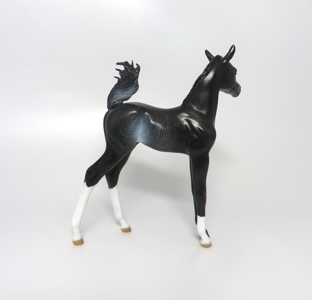 OCTAVIA- OOAK BLACK RABICANO ARABIAN FOAL BY AUDREY DIXON EA19
