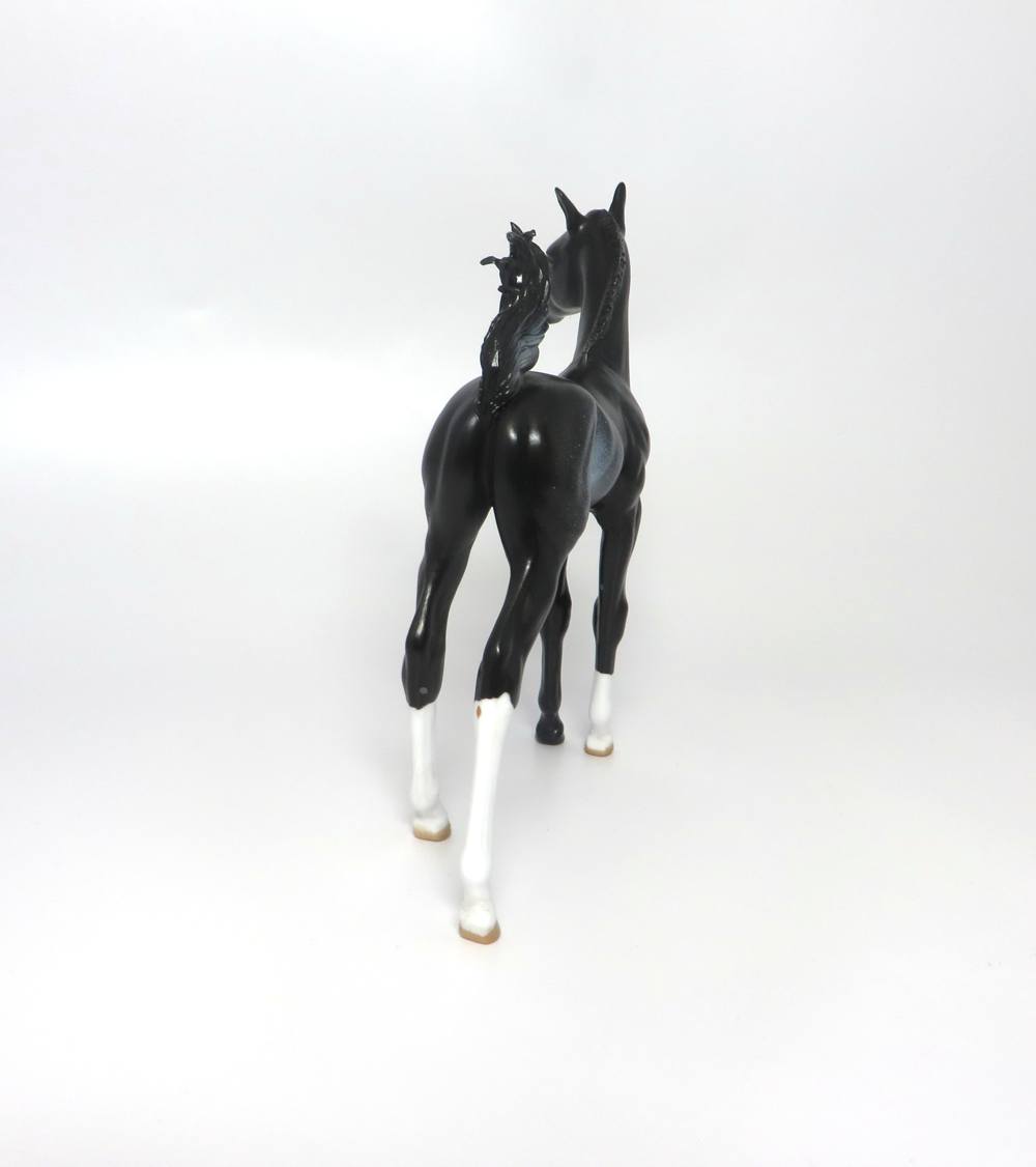 OCTAVIA- OOAK BLACK RABICANO ARABIAN FOAL BY AUDREY DIXON EA19