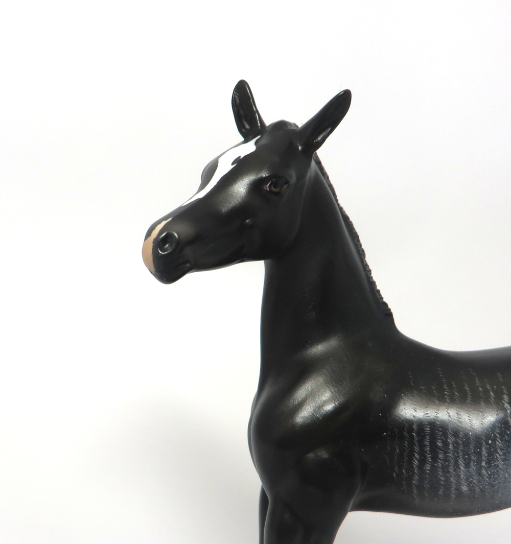 OCTAVIA- OOAK BLACK RABICANO ARABIAN FOAL BY AUDREY DIXON EA19