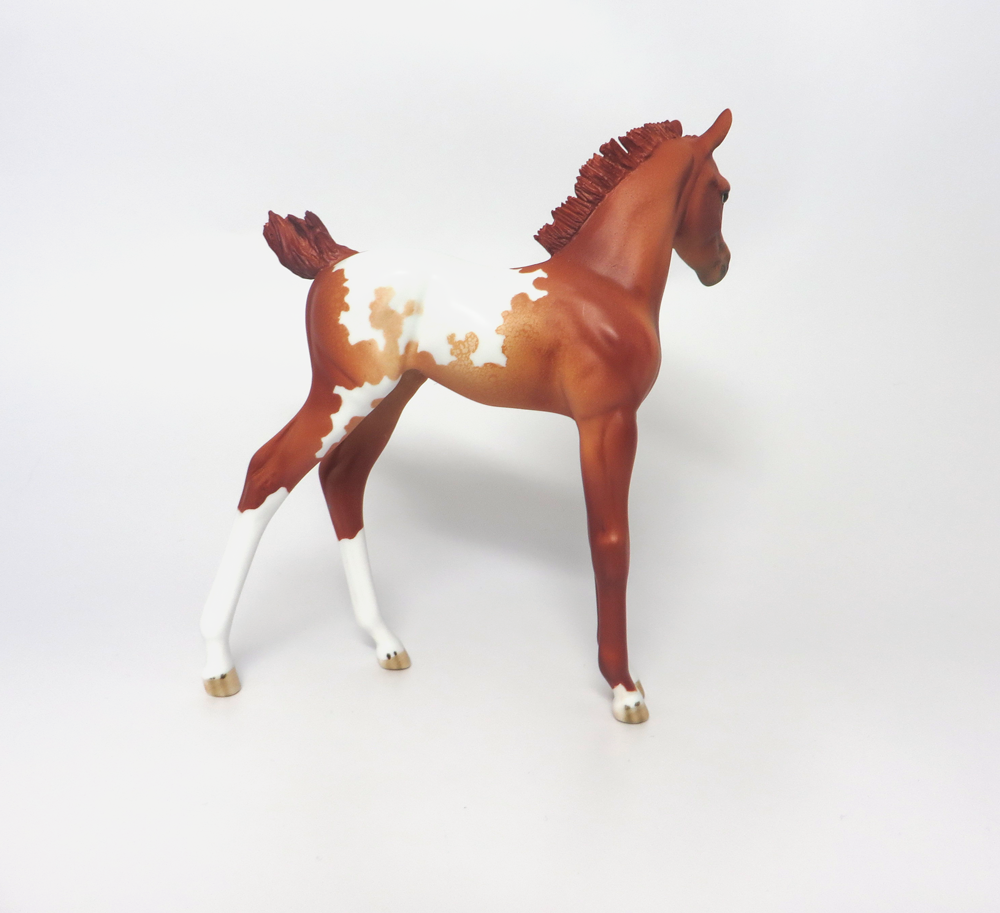 BASIL --- OOAK CHESTNUT  ARABIAN FOAL BY DAWN QUICK EA19