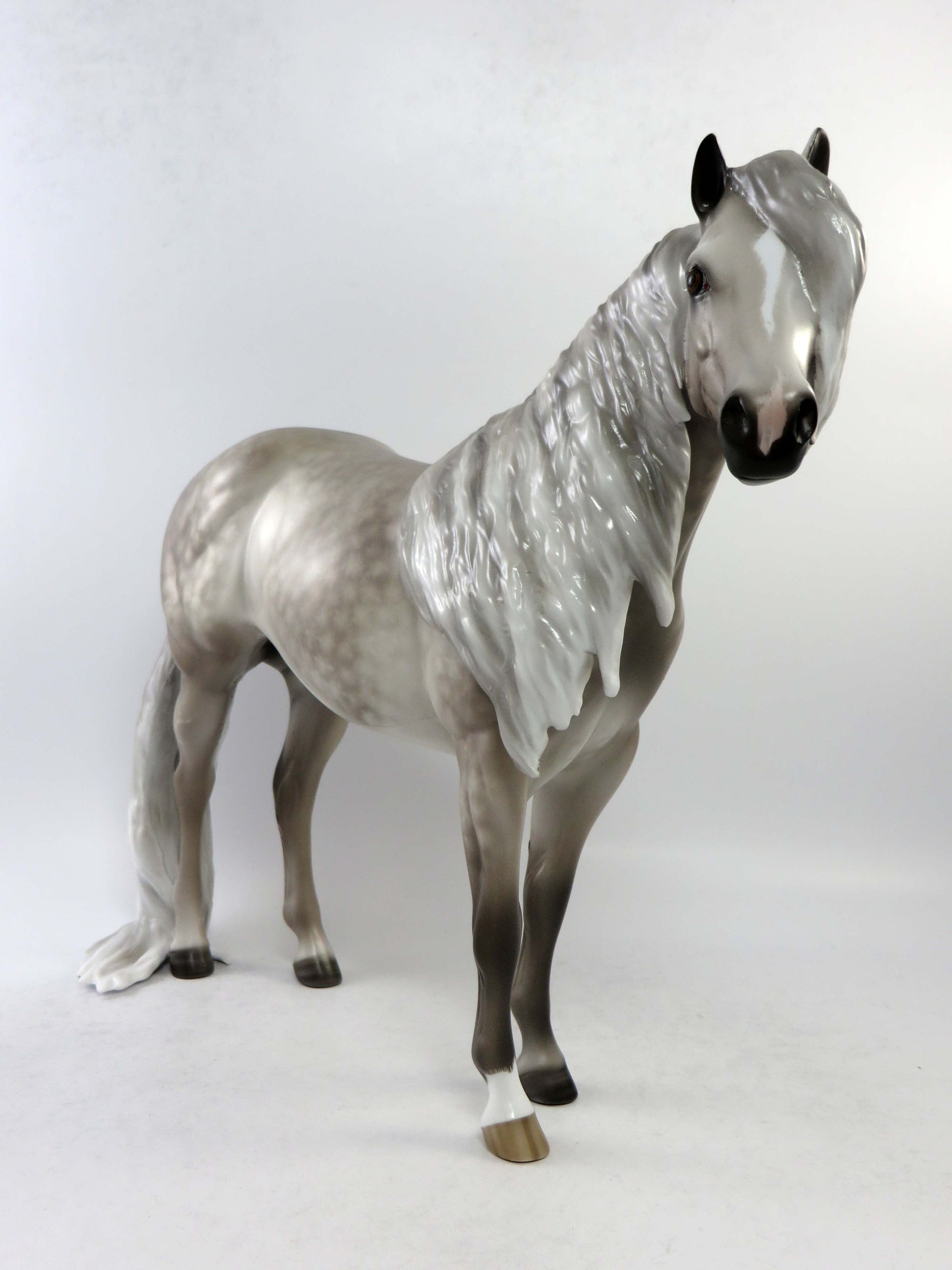 ELLIOT-OOAK STAR DAPPLE GREY PUDDLE TAIL ISH EQ 2018