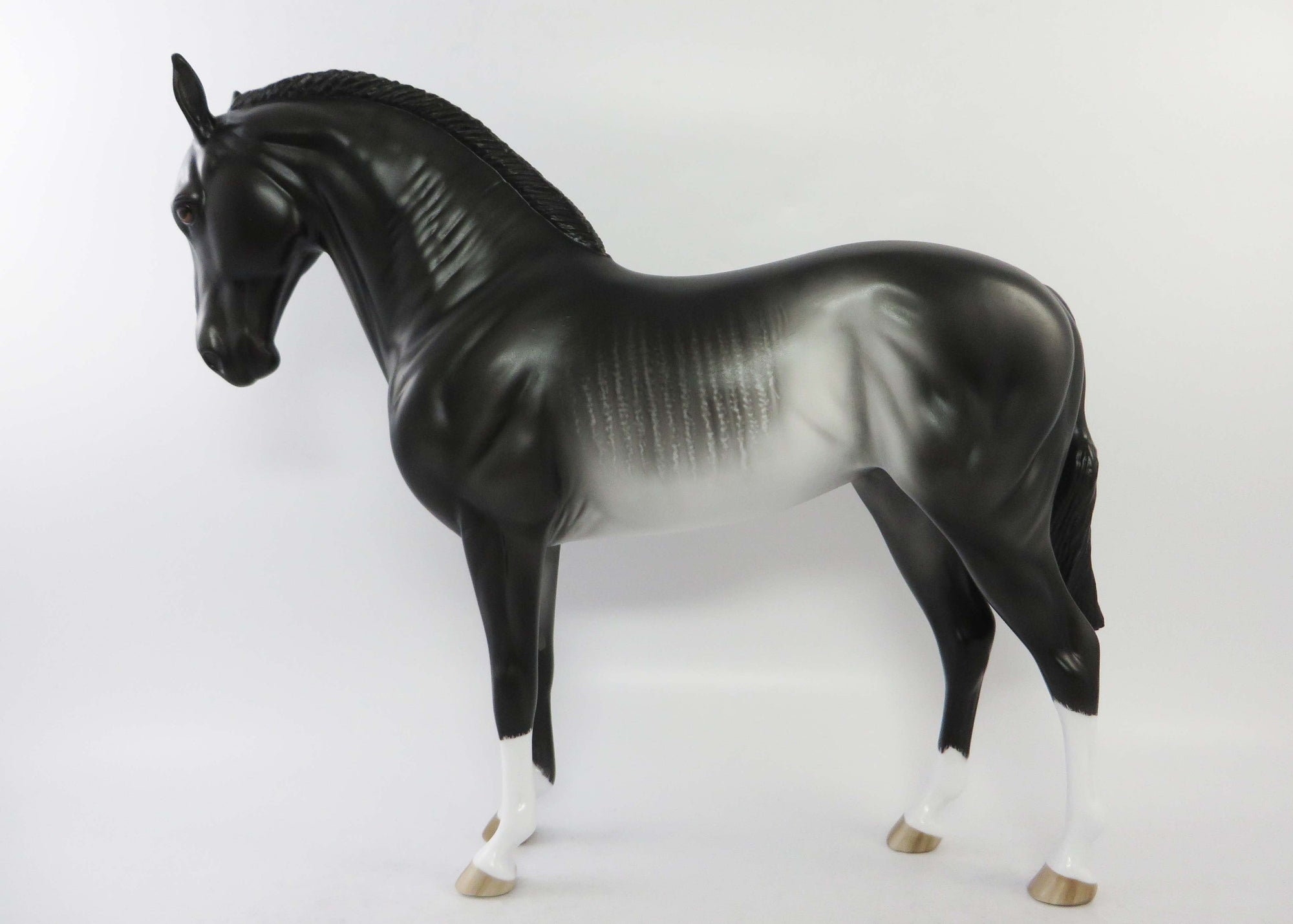 DENNISON-OOAK BLACK RABICANO ANDALUSIAN MARE EQ 2018