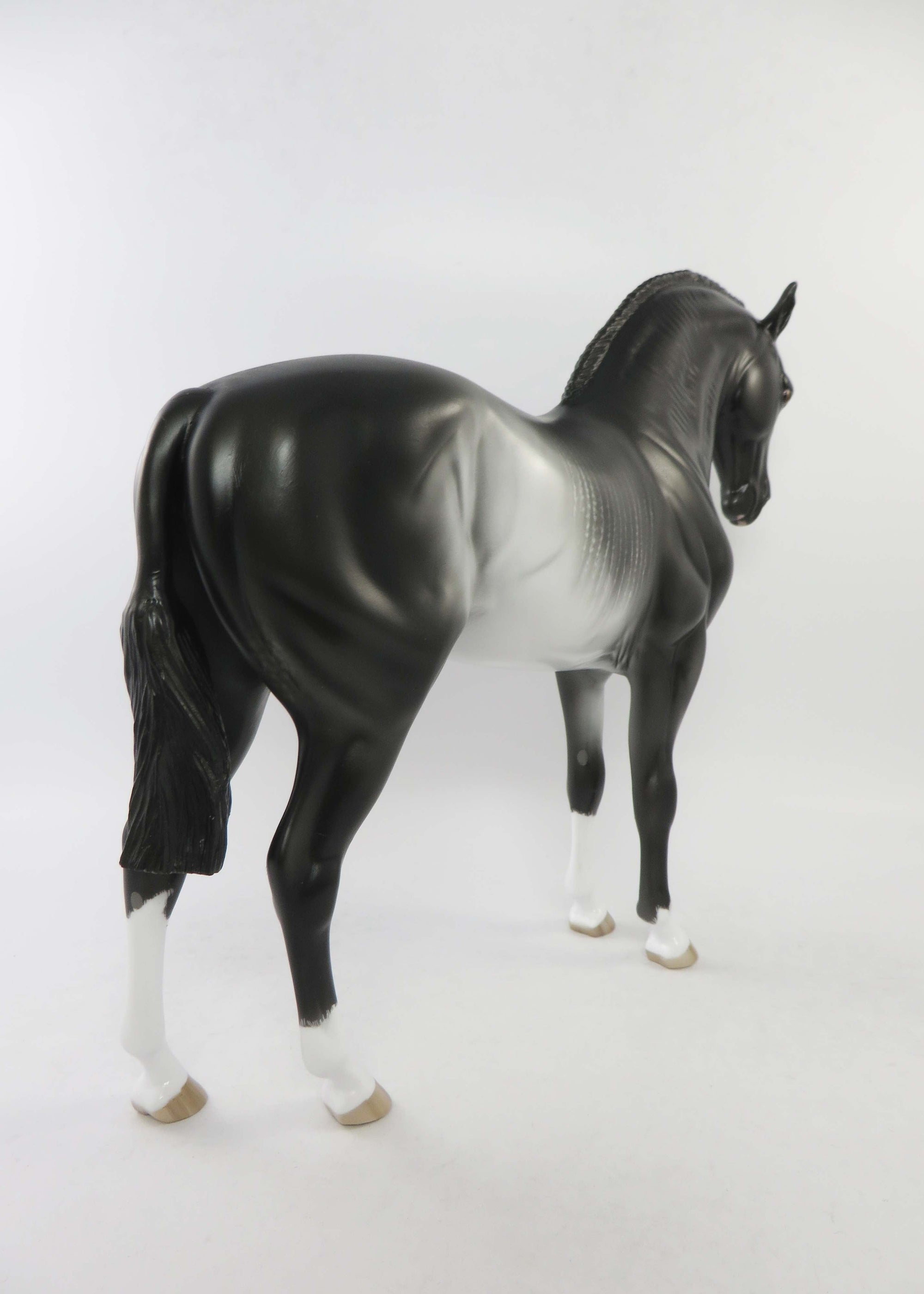 DENNISON-OOAK BLACK RABICANO ANDALUSIAN MARE EQ 2018