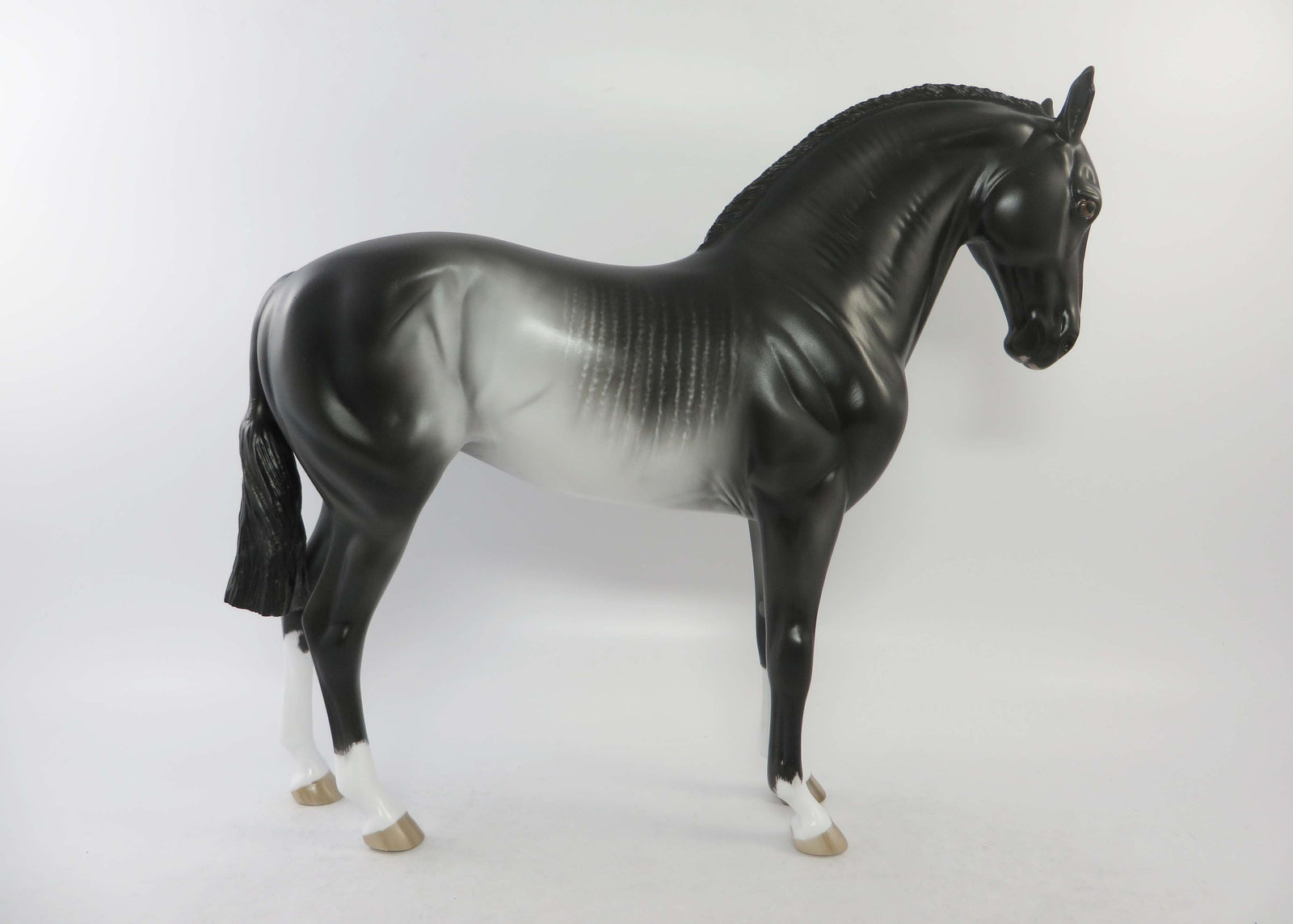 DENNISON-OOAK BLACK RABICANO ANDALUSIAN MARE EQ 2018