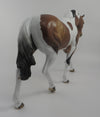 IRON MAN-OOAK DAPPLE BAY PINTO IRISH DRAFT MODEL HORSE BY AUDREY DIXON 6/9/20