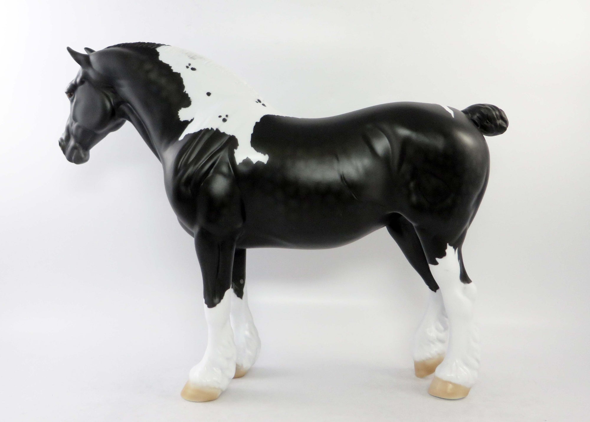 MARIA-OOAK DAPPLE BLACK HEAVY DRAFT MARE EQ 2018