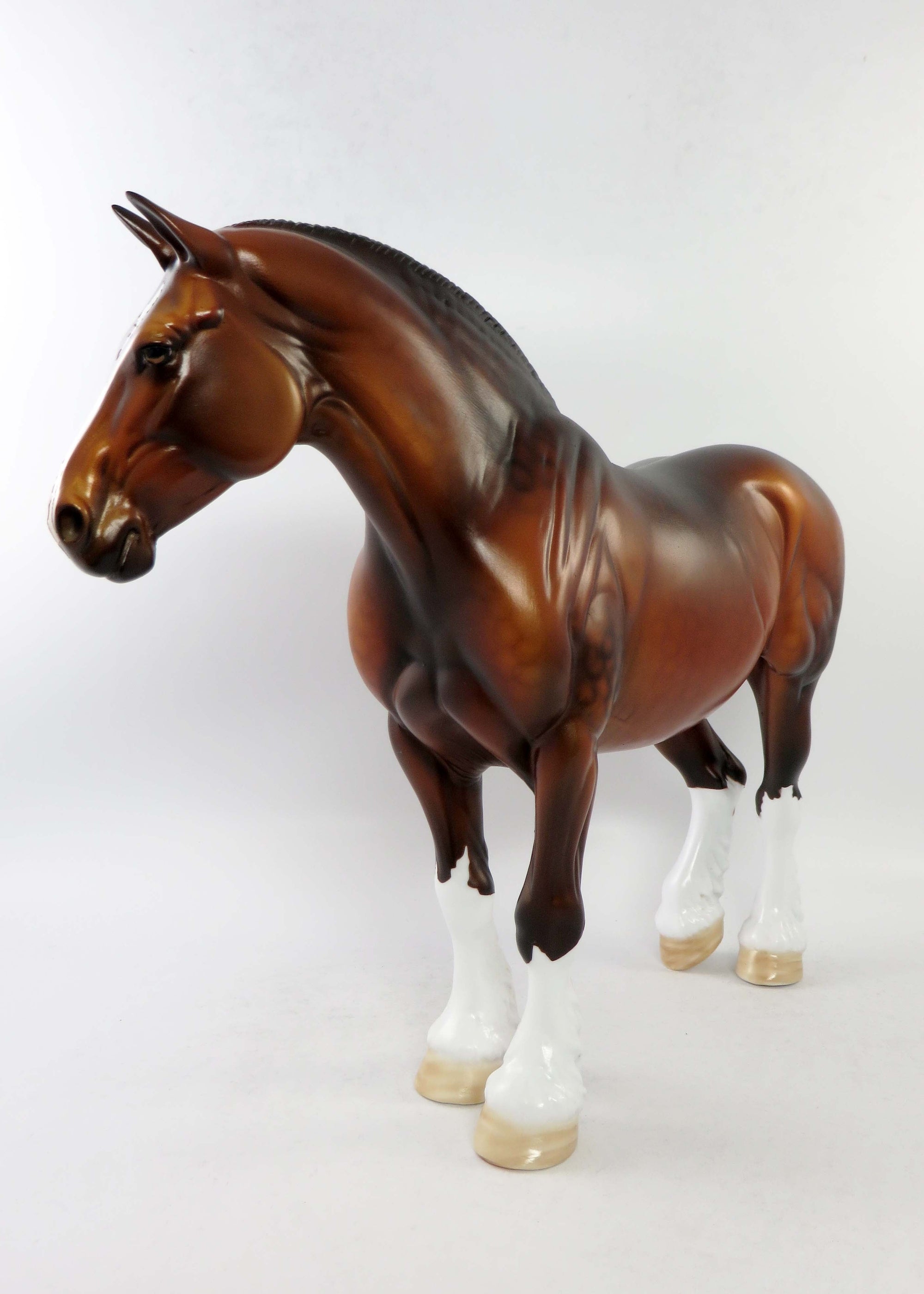 JUSTIN&#39;S GIRL-OOAK DAPPLE BAY HEAVY DRAFT MARE EQ 2018