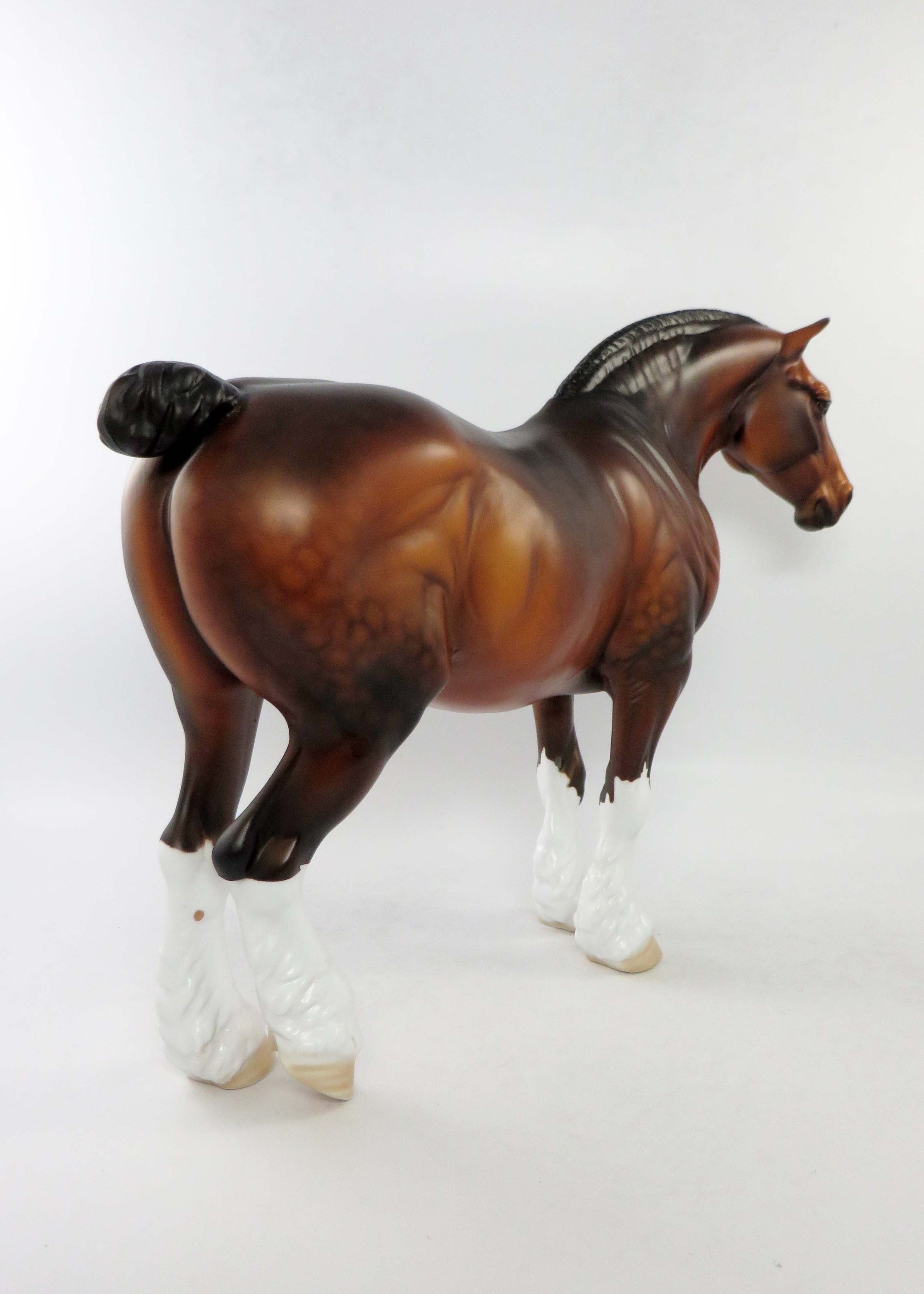 JUSTIN&#39;S GIRL-OOAK DAPPLE BAY HEAVY DRAFT MARE EQ 2018