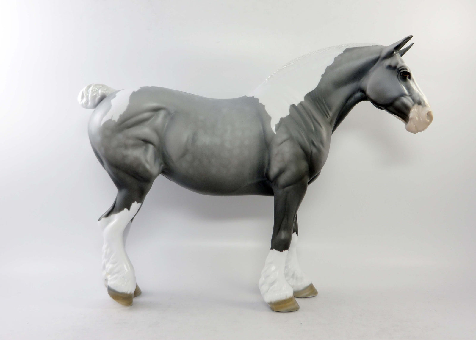CLOUD-OOAK DAPPLE GREY PAINT HEAVY DRAFT MARE EQ 2018