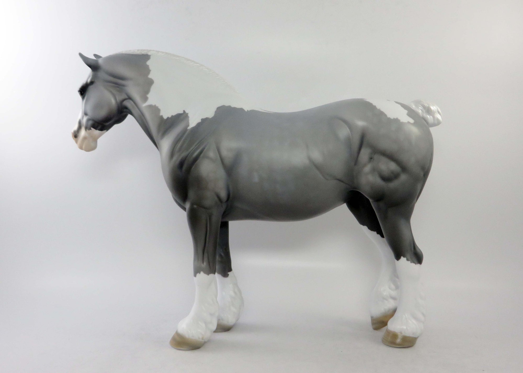 CLOUD-OOAK DAPPLE GREY PAINT HEAVY DRAFT MARE EQ 2018