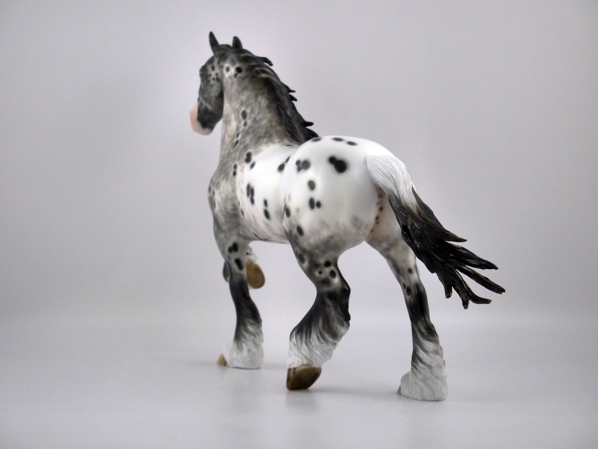 IMPASTO-OOAK LOUD APPALOOSA TROTTING DRAFT BY SHERYL LEISURE