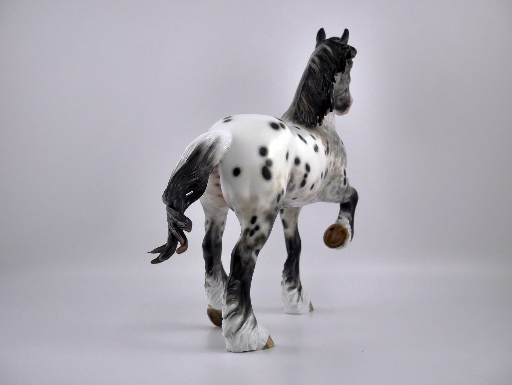 IMPASTO-OOAK LOUD APPALOOSA TROTTING DRAFT BY SHERYL LEISURE