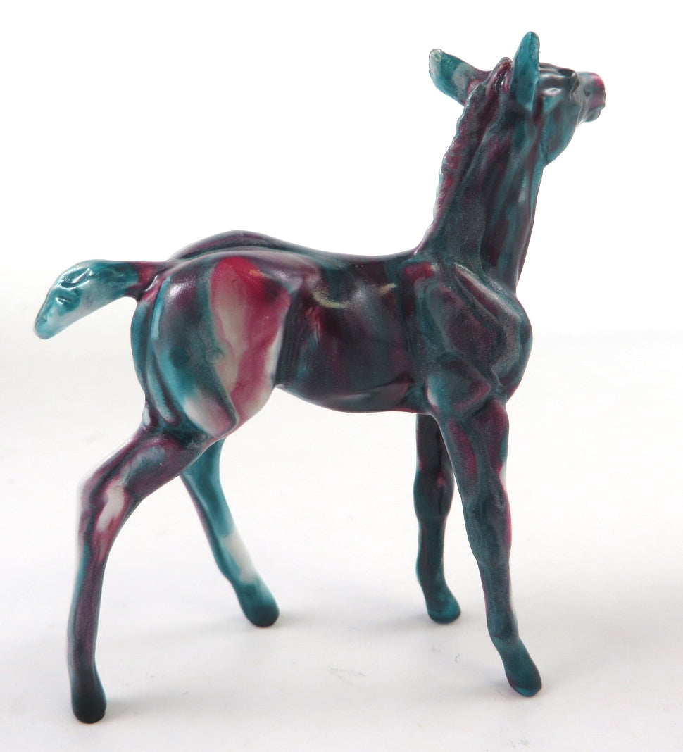 INDIAN BLUE-RED - OOAK BLUE-RED FOAL DECORATOR BY KAYLA WESSE WHS19