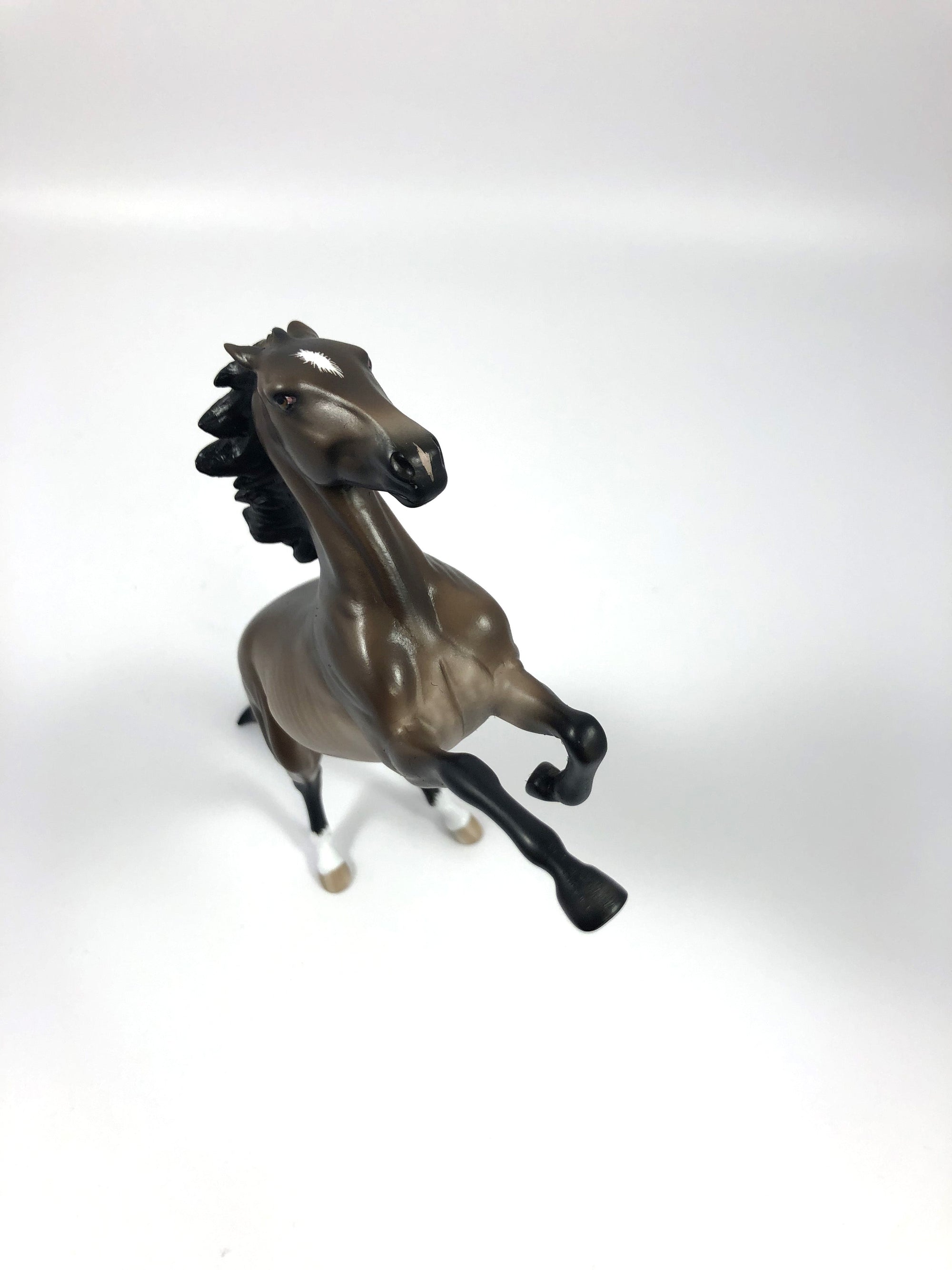 INDULGE ME -- OOAK DARK BAY RABICANO REARING PEBBLES BY SHERYL LEISURE 4/25/19