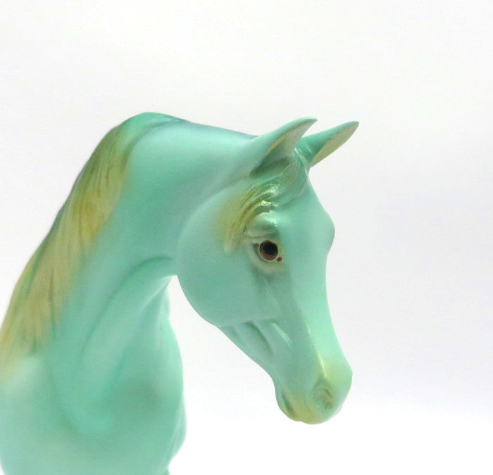 IRISH MINT- OOAK ST. PATRICKS DAY ARABIAN MARE PEBBLE BY JAS FANNING 3/5/20