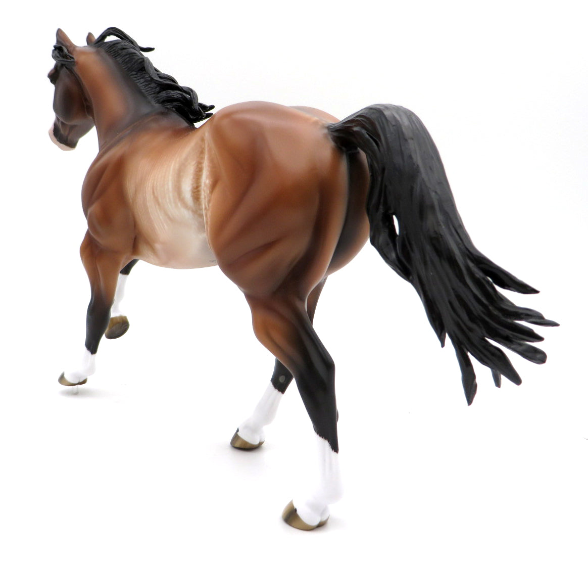 It&#39;s your thing-OOAK Bay Rabicano Foundation Quarter Horse Painted by Sheryl Leisure 11/15/21