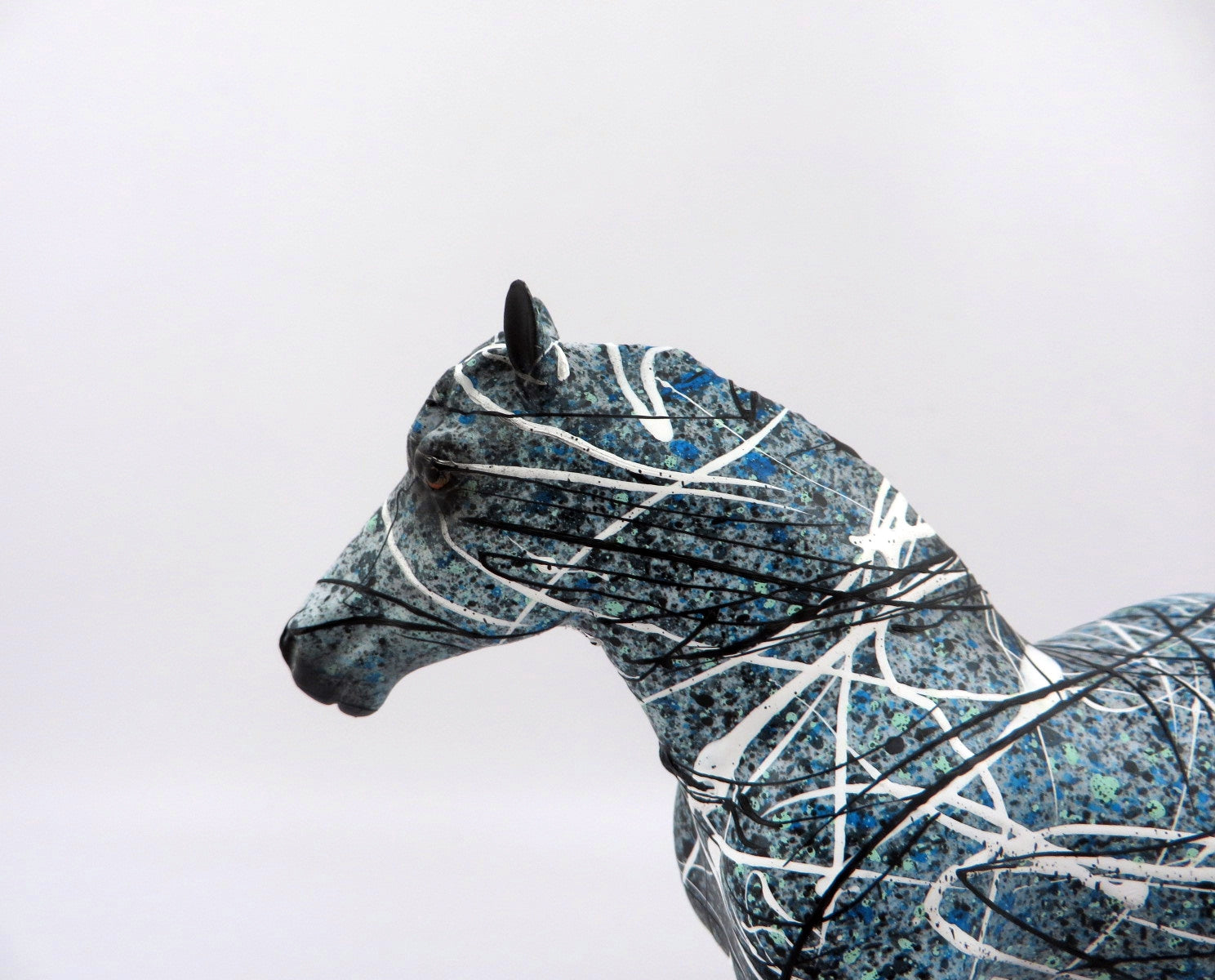 JACKSON POLLOCK-OOAK DRAFTER PEBBLES BY JAS FEATURED ARTIST PIECE