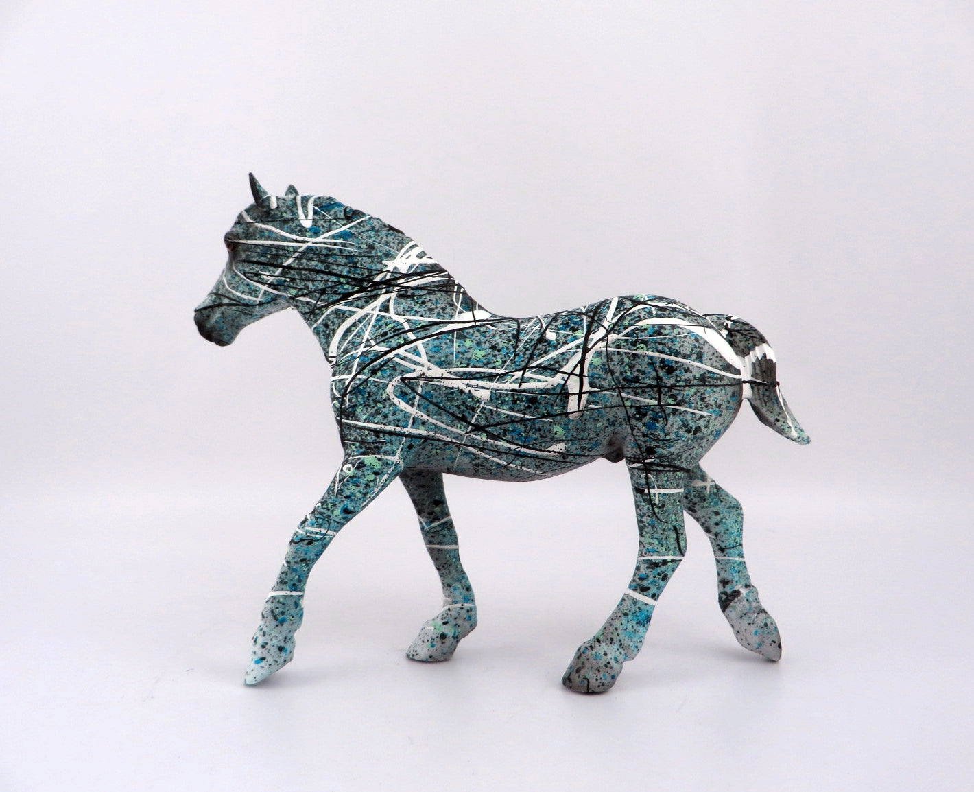 JACKSON POLLOCK-OOAK DRAFTER PEBBLES BY JAS FEATURED ARTIST PIECE