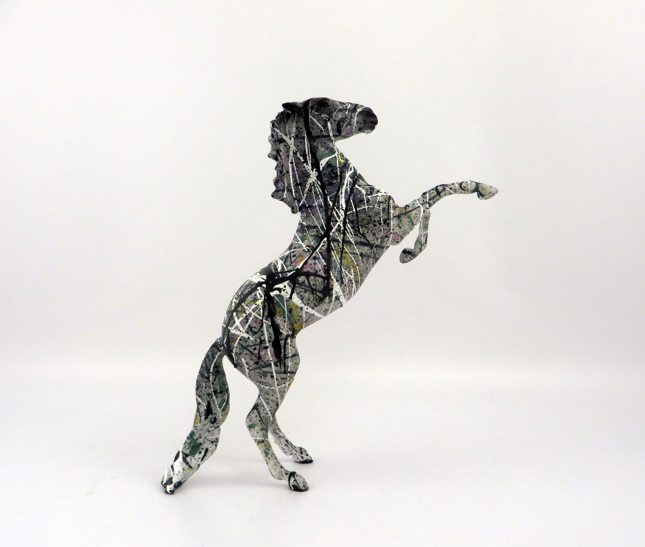 JACKSON POLLOCK-OOAK REARING PEBBLES BY JAS FEATURED ARTIST PIECE