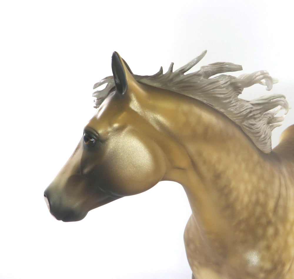 JAM AND BREAD -OOAK STAR DAPPLE SOOTY PALOMINO ISH MODEL HORSE BY SHERYL LEISURE WHS 19