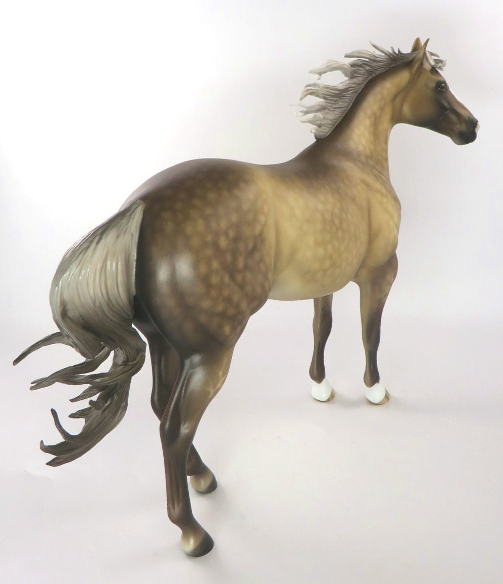 JAM AND BREAD -OOAK STAR DAPPLE SOOTY PALOMINO ISH MODEL HORSE BY SHERYL LEISURE WHS 19