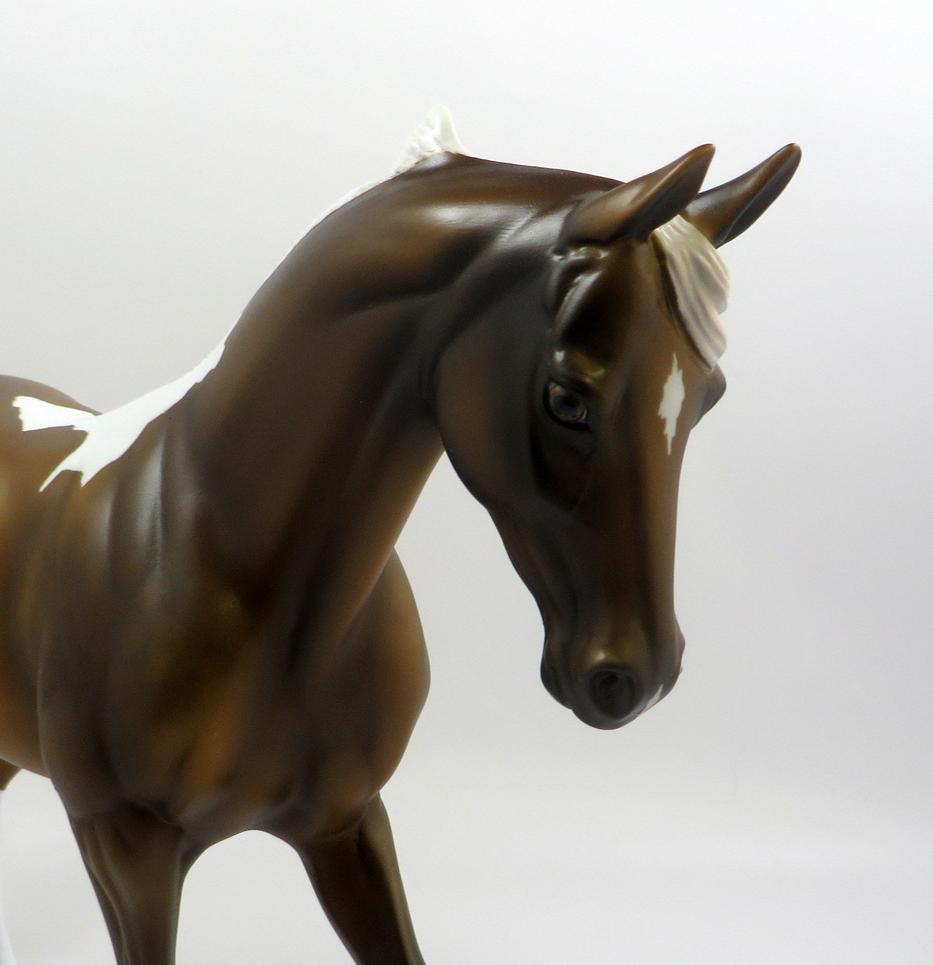 JESTER-OOAK CHESTNUT PAINT THOROUGHBRED MODEL HORSE EQ 19