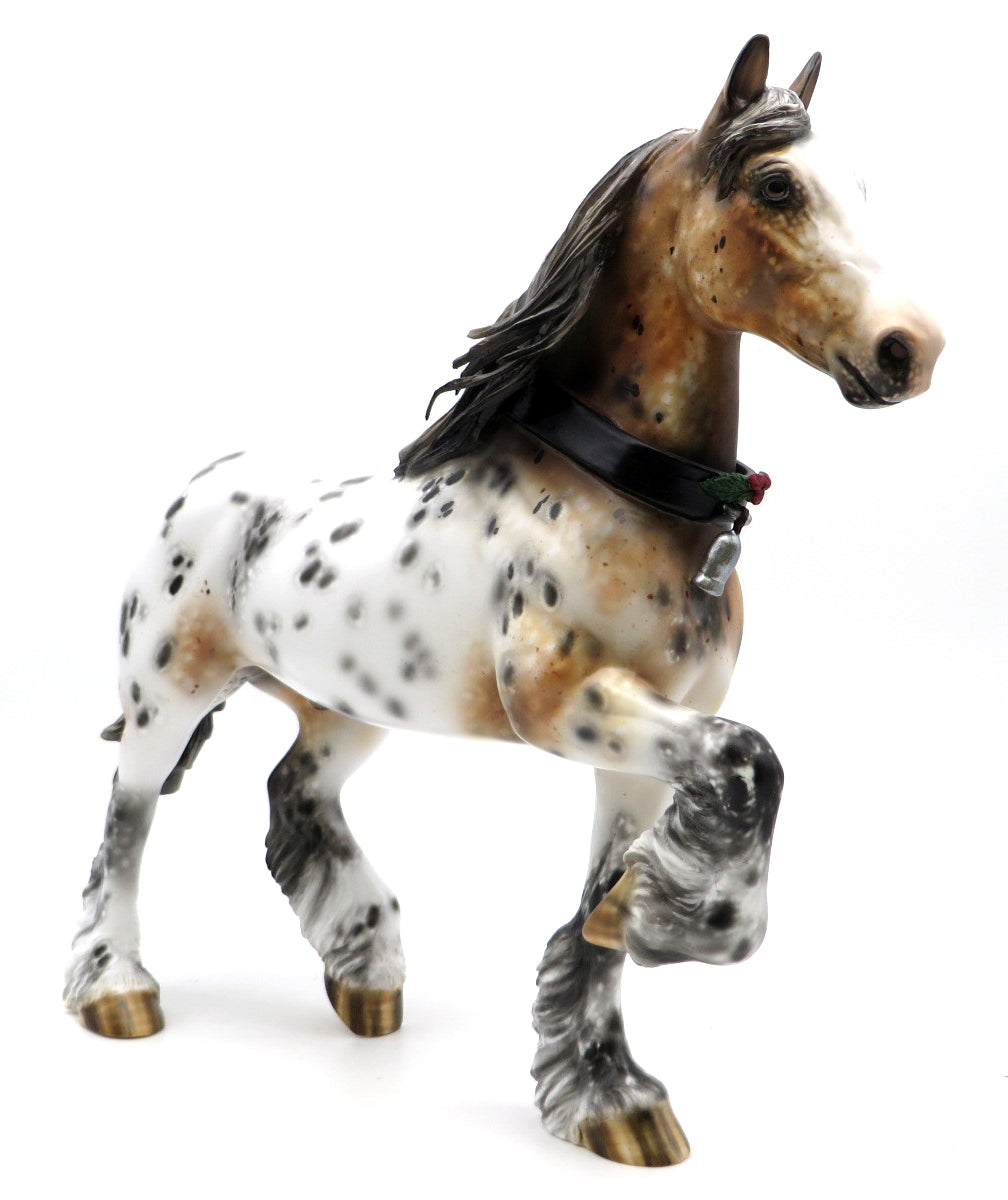 Joseph-OOAK Loud Appaloosa Trotting Drafter Painted by Julie Keim12/27/21