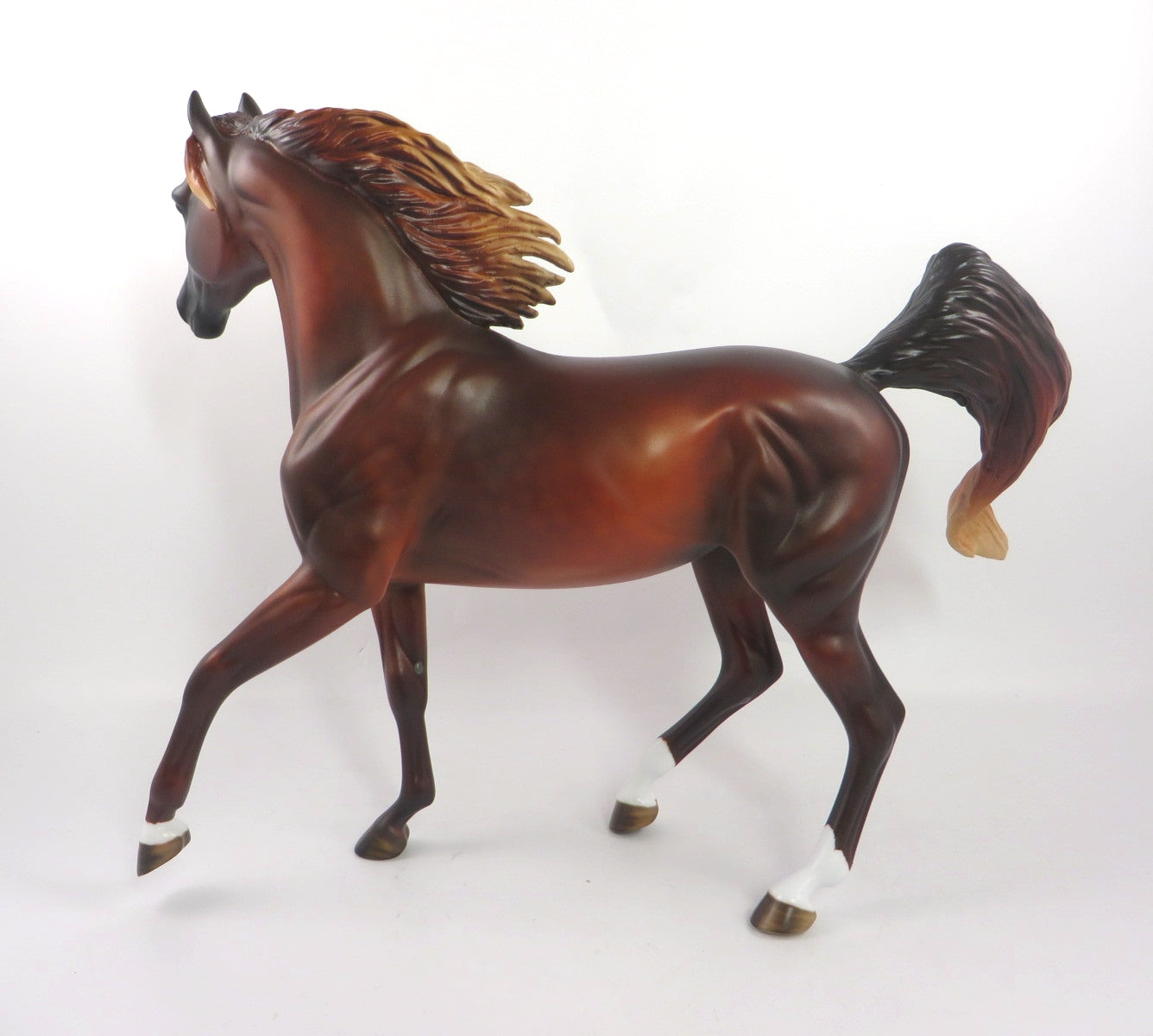 JULIET-OOAK DAPPLE CHESTNUT ARABIAN MARE MODEL HORSE MISSY FOX 1-3-20