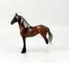 JURIAN-OOAK SILVER BAY STANDING DRAFT MODEL HORSE EQ 19