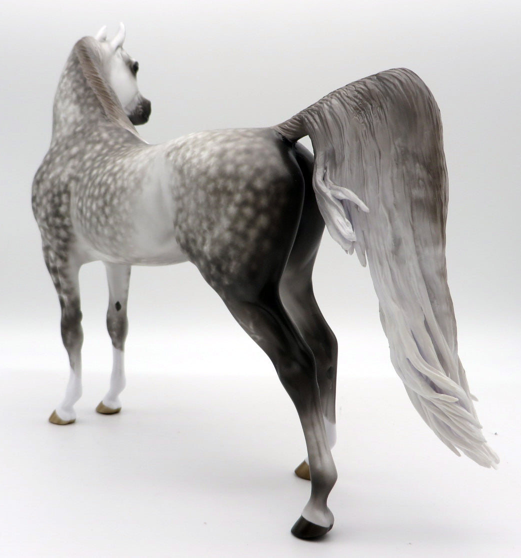 Just my Imagination-OOAK Dapple Grey Arabian Painted by Sheryl Leisure  MM 21
