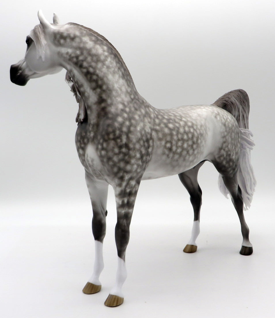 Just my Imagination-OOAK Dapple Grey Arabian Painted by Sheryl Leisure  MM 21