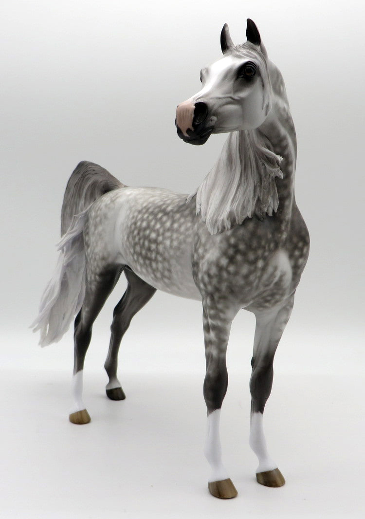 Just my Imagination-OOAK Dapple Grey Arabian Painted by Sheryl Leisure  MM 21